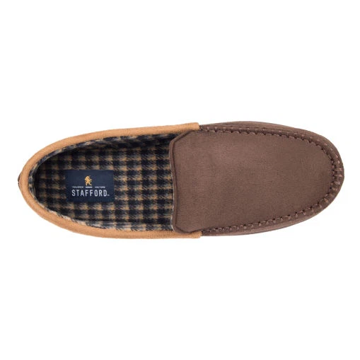 Zapatillas mocasín Stafford para hombre color: marrón, talla: mediana (8-9) () Foto 3 de 4