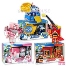 Robocar Poli Deluxe Transforming Carring Case 3 Styles Korea Animation Toy 2024