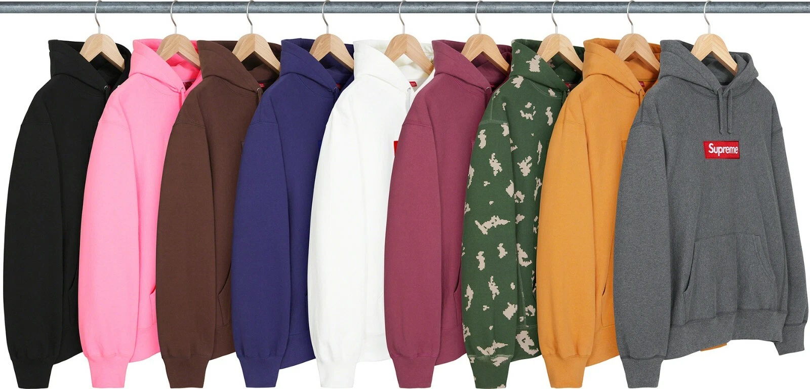 Sweat shirt à capuche logo Supreme Box FW21 (FW21SW35) homme taille S XL