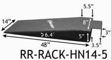 Race Ramps RR-RACK-HN14-5 Hook nosed ramp 14" wide 5" high