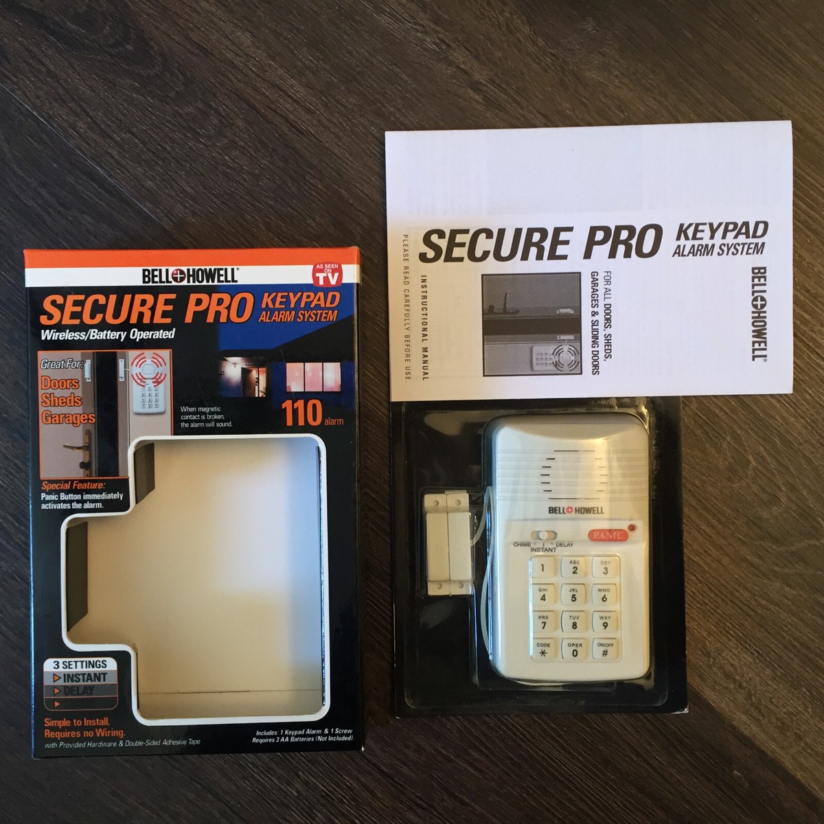 Bell and Howell Secure Pro Keypad 110 Alarm System Model 7788