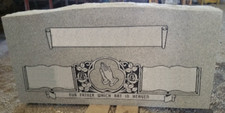 GEORGIA GRAY HEADSTONE CEMETERY GRAVE MARKER CARVING CUSTOMIZED UNIQUE