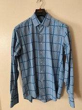 Bugatchi Uomo Men's Classic Fit Long Sleeve Dress Shirt Size Large Pre-Owned