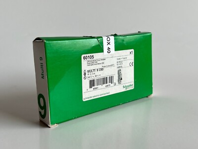 SCHNEIDER ELECTRIC 60105 MULTI 9 C60 MINIATURE CIRCUIT BREAKER