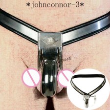 Stainless Steel Chastity Belt Cage Underwear Lock Adjustable Chastity Device