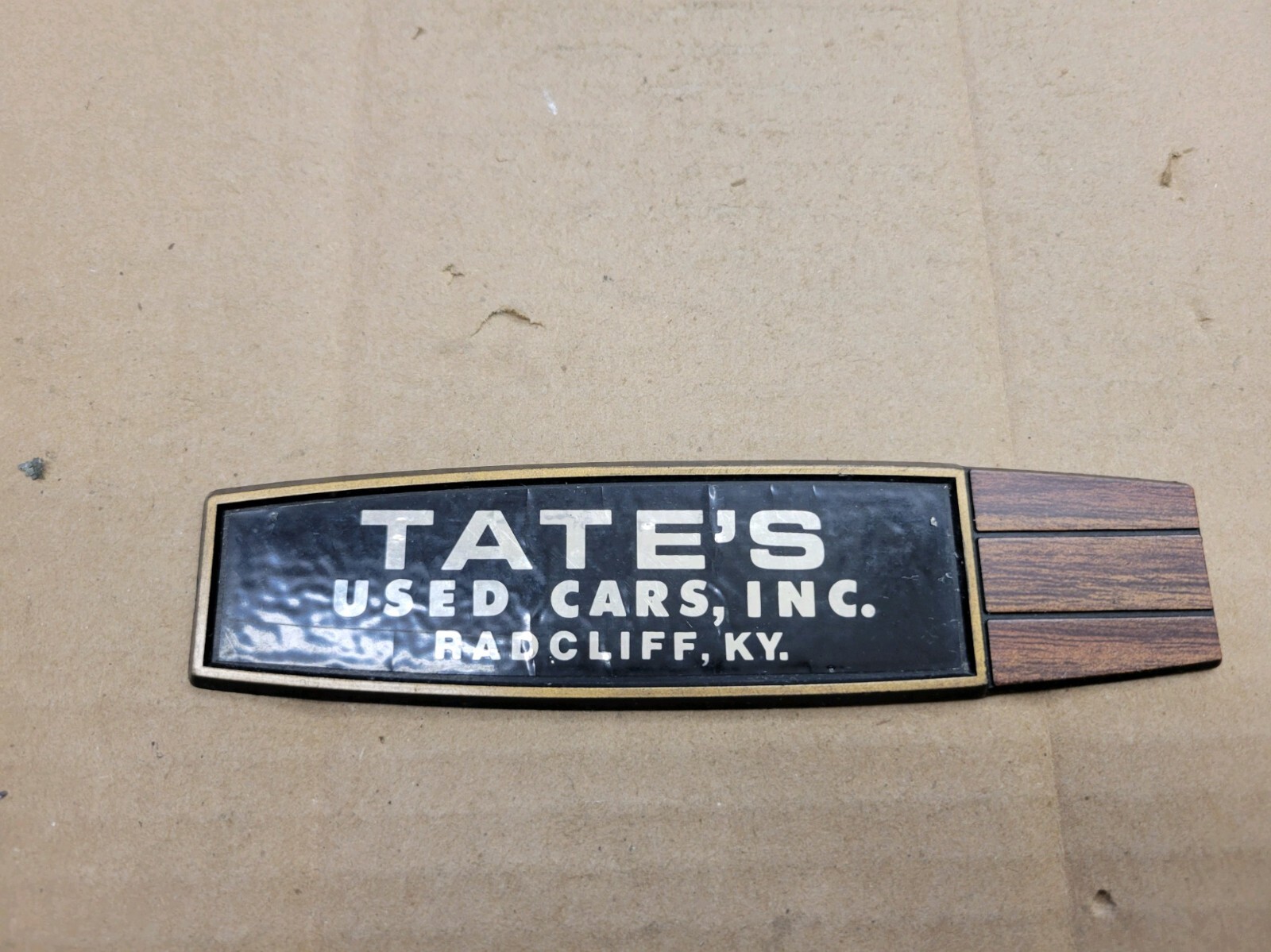 Tate's Used Cars Radcliff Kentucky Car Dealership Dealer Emblem Badge