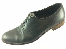 SH20 Hanover 10.5D Gray Leather Plain Toe Oxford Dress Shoes USA Made