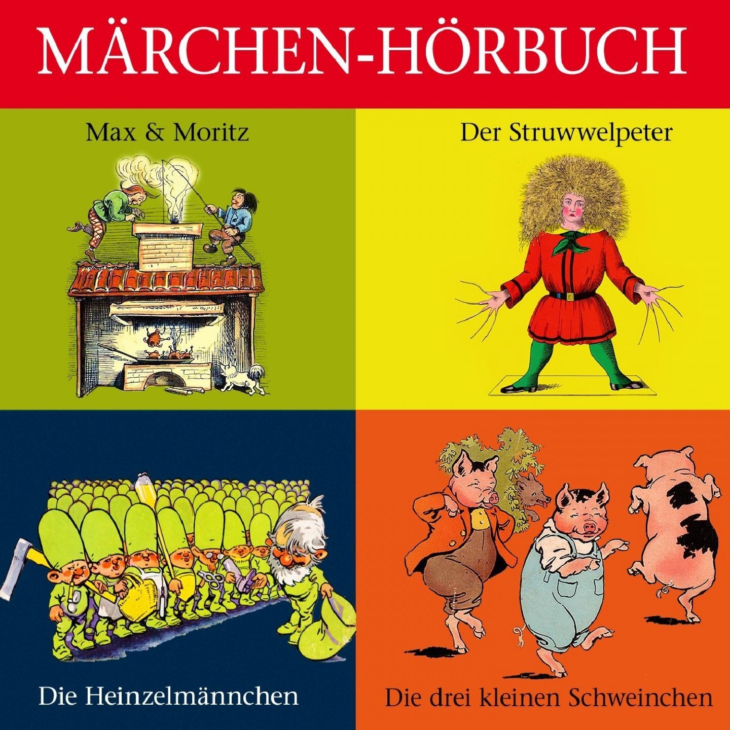 Märchen-Hörbuch Der Struwwelpeter, Max & Moritz u.v.m. (CD)
