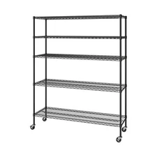 Seville Classics UltraDurable Commercial Grade 5-Tier NSF Steel Wire Shelving