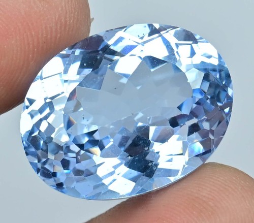 Flawless Natural Namibian Jeremejevite 43.40 Ct Oval Cut Certified Rare Gemstone - Picture 3 of 7