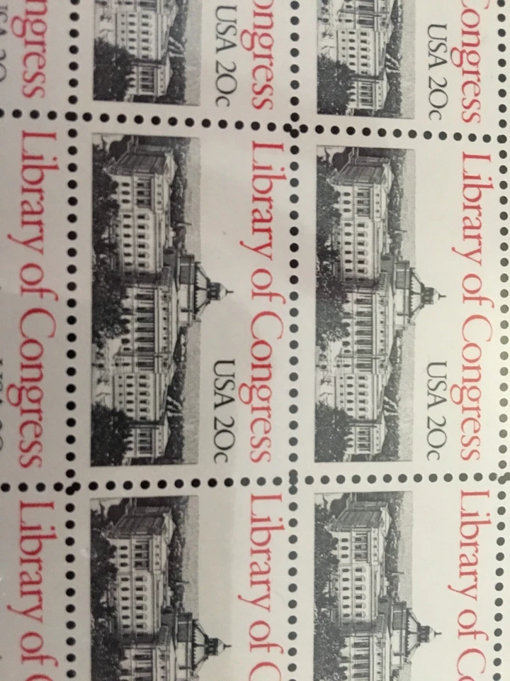 Scott # 2004, 20 cent Library of Congress - Image 3 of 3