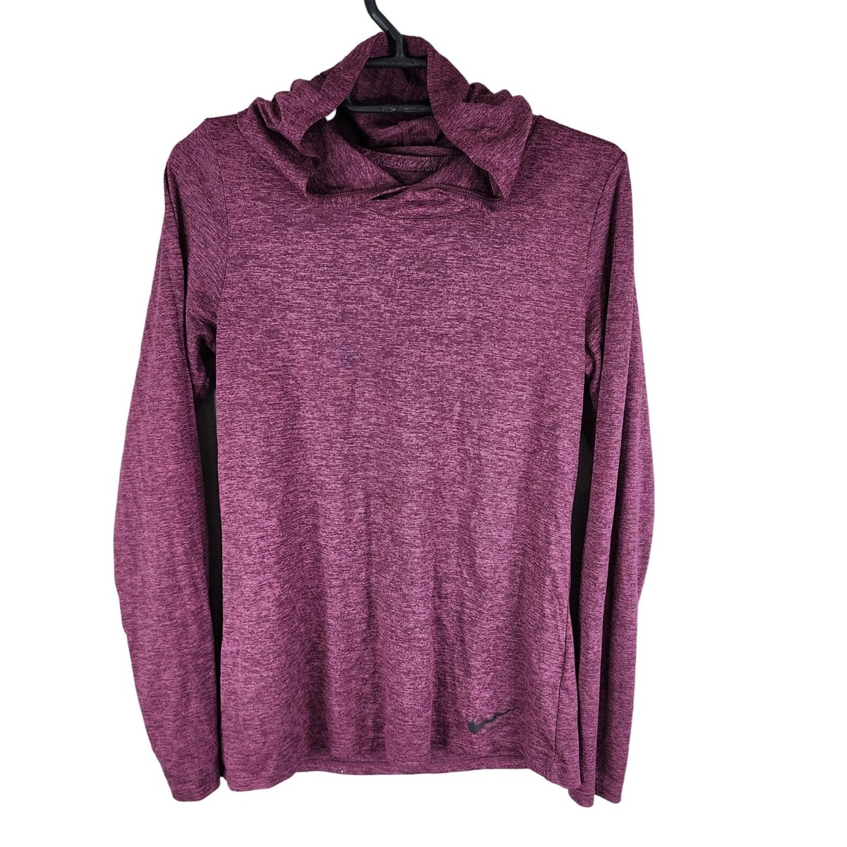 nike women's cowl neck hooded shirts & tops