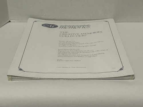 NEW Sealed - Creative Memories 12x15 Scrapbook Refill Pages 15 Sheets RCM-15S C1 - Picture 8 of 10