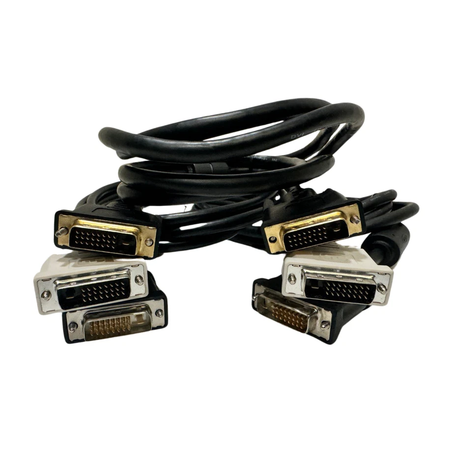 3x Monoprice Heavy Duty DVI-D Dual Link Digital Video Male to Male -10 ft - Image 2 of 4