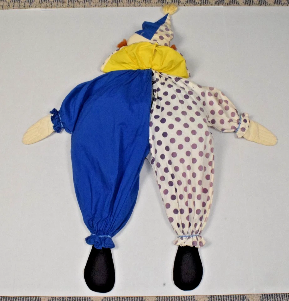 Soporte para bolsa de plástico vintage años 70 percha de alambre hombros payaso feliz único en su clase Foto 3 de 4