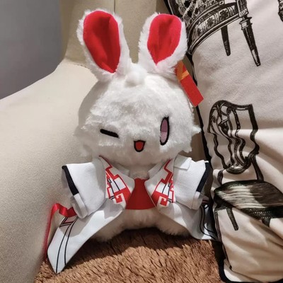 Game Arknights Nian Rabbit Ver Plush Doll Dress-up Bunny Plushie Pillow Gift Toy