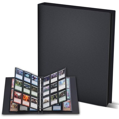 Sammelkarten Alben 540 Fächer Schwarz  Buchstil | 18 Fächer Pro Seite Kartenh...