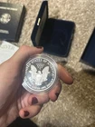 2002-W American Silver Eagle 1oz Choice Proof Bullion $1 Coin OGP COA