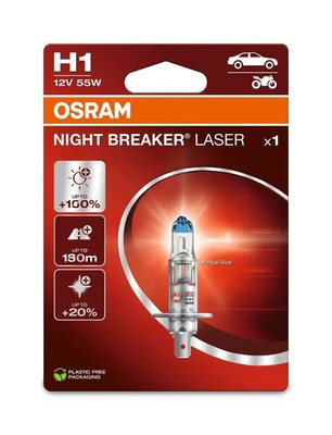 Glühlampe H1 12V 55W P14.5s OSRAM NIGHT BREAKER  LASER passend für PKW