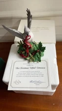 Lenox 1999 Christmas Tufted Titmouse Figurine w/ Certificate