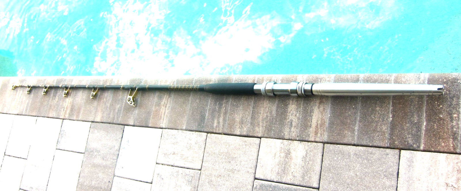 Vintage IGFA 130 Trolling Rod:TYCOON FIN-NOR Roller Guides: 
