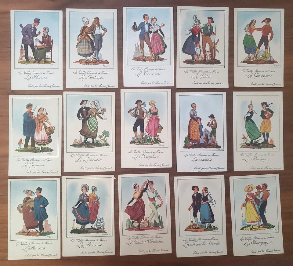 Lot de 15 Images FARINES JAMMET - Les Vieilles Provinces de France - Photo 1/1