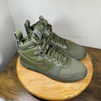 Nike Lunar Force 1 Duckboot Dark Loden Green Gum Mens 10 Sneaker 805899-201