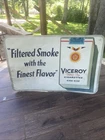 Vintage tin Viceroy Cigarette Sign Filtered Smoke 17 X 26