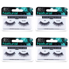 Ardell Natural Lashes False Eyelashes 106 Black, Lightweight Strip Lashes 4 Pack