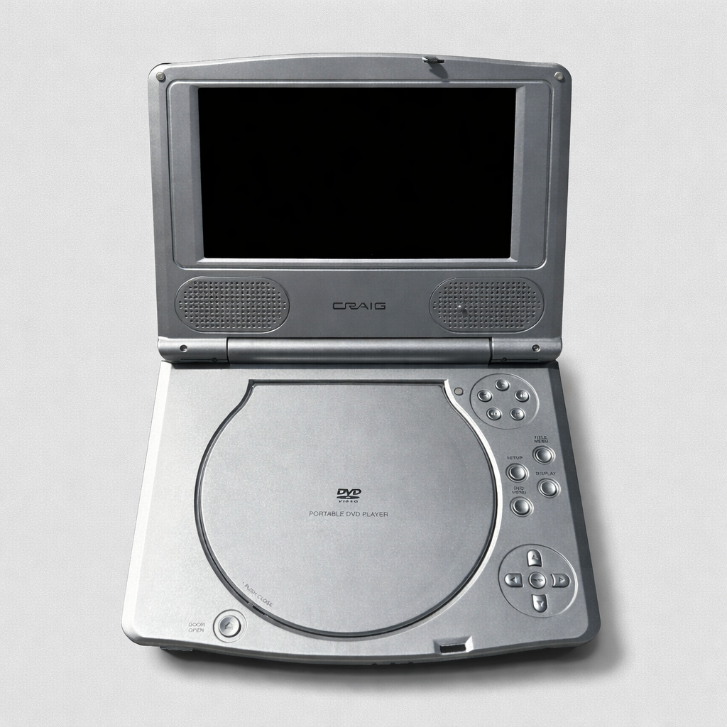 CRAIG 7” TFT PORTABLE DVD PLAYER MODEL CTFT701 ALL CONTENTS