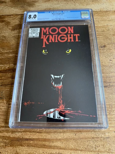 Moon Knight #29 Marvel Comics 1983 Werewolf (Jack Russell) Appearance CGC 8.0