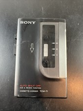 Vintage Sony TCM-71 Cassette Recorder Working