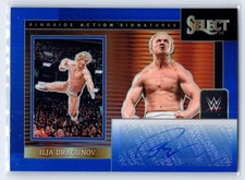 2024 Select WWE Ringside Action Signatures Blue Prizm /49 Ilja Dragunov Auto
