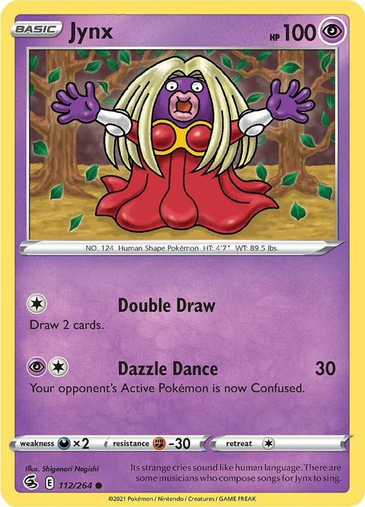 Jynx 112/264 Common Pokemon SWSH08: Fusion Strike NM