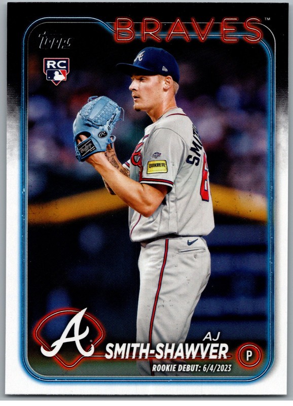 #US316 AJ Smith-Shawver, Atlanta Braves - Rookie Debut 2024 Topps Update