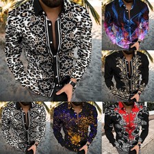 Camicia barocca manica lunga per uomo per feste e occasioni casual