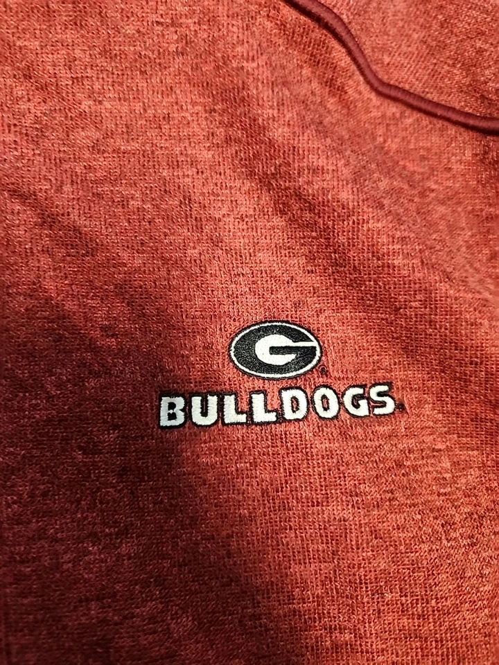 Georgia Bulldogs Logo Red Full Zip Vest Mens 3XL - Image 4 of 4
