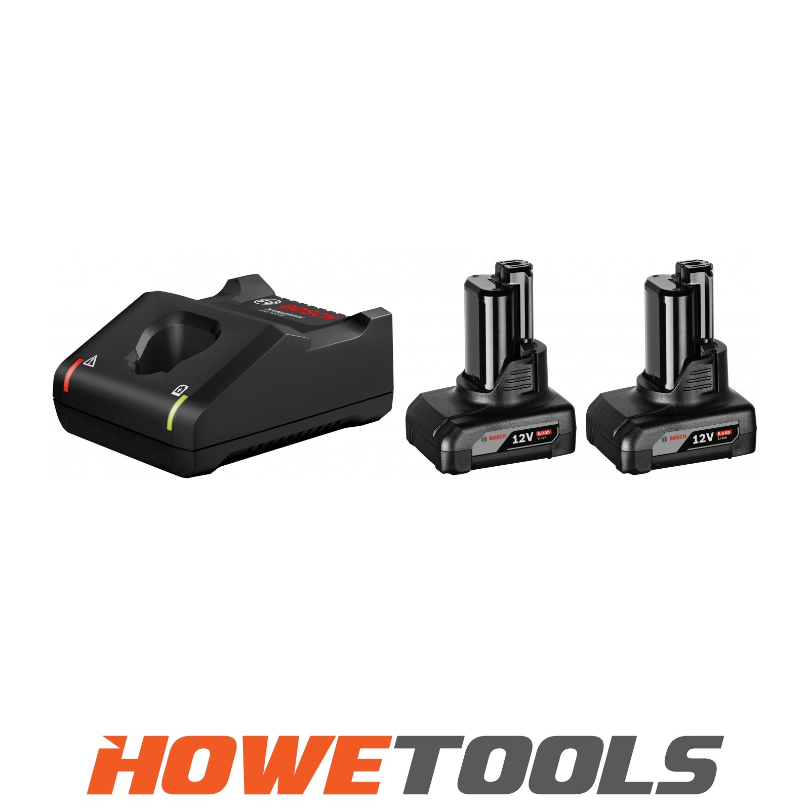 BOSCH 2 x GBA 12V 6.0AH + GAL 12V-40 12v Charger & battery pack