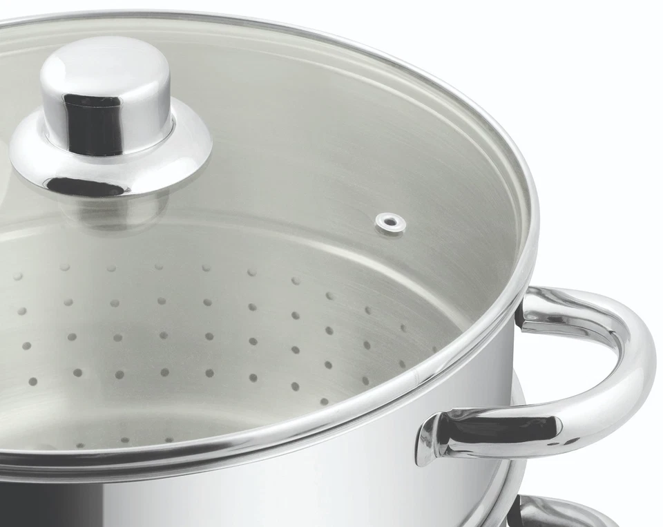 Dampfentsafter 8L Entsafter Edelstahl Induktion Kochtopf 26cm inkl. Fruchtkorb - Bild 2 von 4