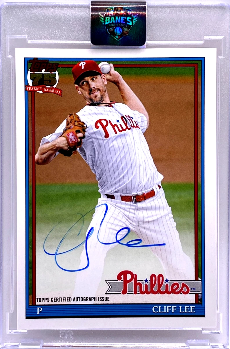 Cliff Lee Baseball Autographed Sports Trading Cards & Accessories