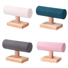 Bracelet Holder Bracelet Organizer Single Tier Wooden Base Watch Display Desktop