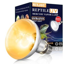 100W Reptile Heat Lamp Bulb Full Spectrum UVA UVB Sun Light for Reptile and A...