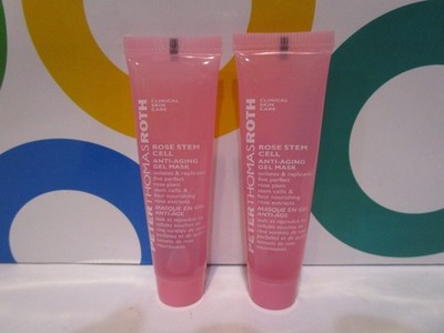 PETER THOMAS ROTH ~ ROSE STEM CELL ANTI AGING GEL MASK ~ 2 PIECE LOT  X  .47 OZ