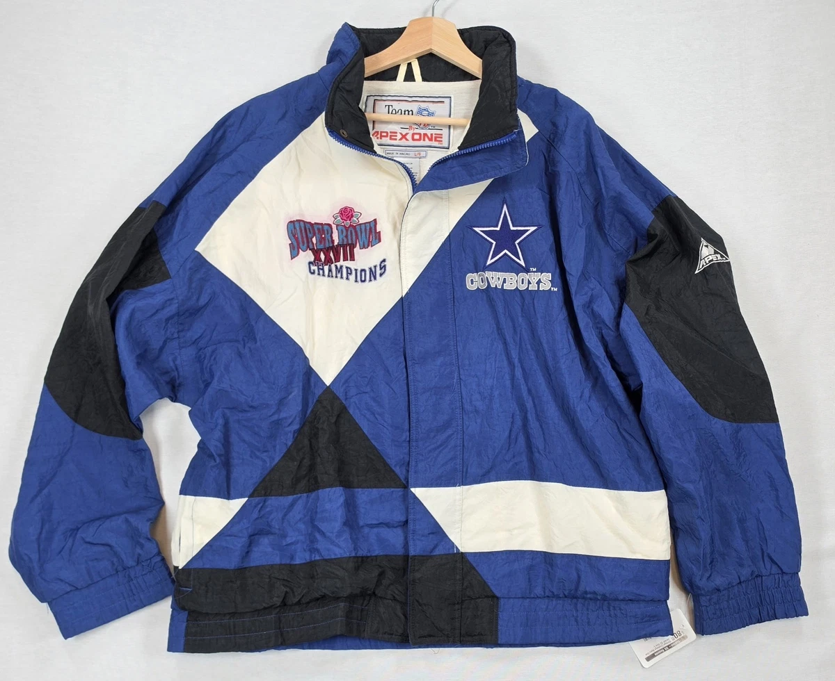 COWBOYS(NFL) アメリカンフットボール・ウォームアップジャケット Vintage Dallas Cowboys Jacket Mens Large Logo 7 NFL Football