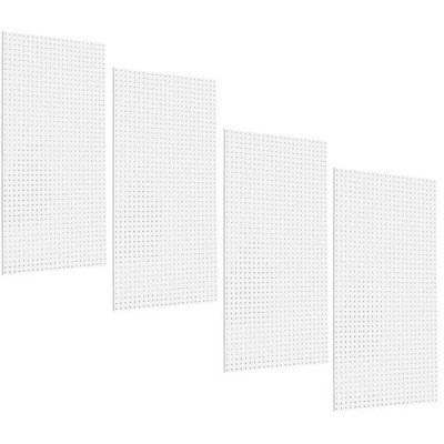 High Density Fiberboard Pegboards, White, 24x48x1/4