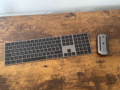 Apple Magic Numerical Keyboard (A1843) & Magic Mouse 2 (A1657) Set - Black