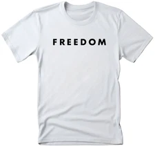 Freedom Charlie Kirk White Unisex  T Shirt