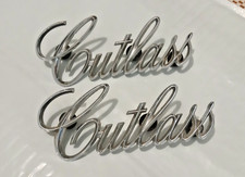 1971-1977 Oem Oldsmobile Cutlass Front Fender Emblem Script Set Gm 408954