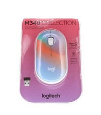 Logitech M340 Compact Silent Wireless Mouse Ambidextrous Sheer Dream