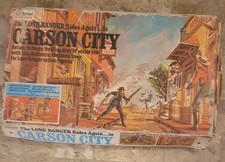 Vintage 1973 Gabriel Lone Ranger Carson City Western Town Playset